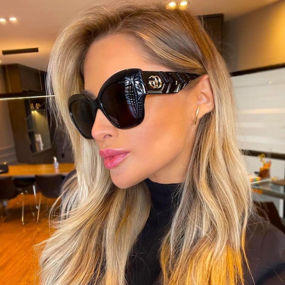 NWT GUCCI GG0808S - 001 QUILTED SUNGLASSES
